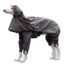 Dog Apparel Clothes Pet Raincoat Snowsuit Greyhound Whippet Waterproof Windproof Coat Fully Wrapped Reflective Dogs Jacket 231206