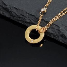 women necklace designer necklaces for women dubai trendy gold Jewellery luxury initial natural stone diamond pendant girlfriend initial mens n