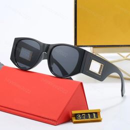 Couple Designers Oversized Sunglasses for Women Mens Designer F Sun Glasses Ellipse Outdoor Drive Holiday Summer Polarised Woman Beach Sunglass Accessories Box