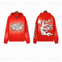 Hellstar Hoodie Mens and Womens Designer Hooded Sweatshirt Womens Hellstars Tracksuits American Casual Loudspeaker Sweatshirts Pants Set Size S-XL q8