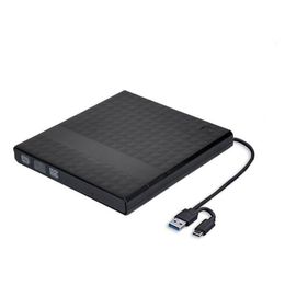 Optical Drives External Dvd Drive Usb 3.0 Type-C High Speed Cd Rom Player Cd-Rw Burner Writer Reader Recorder For Laptop Pc Drop Deliv Dh4E1