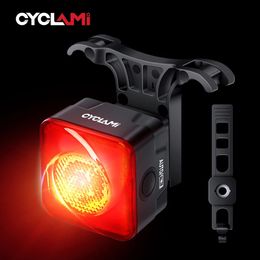 Bike Lights TOPRIDER Smart Sensor Brake Tail MTB Taillight Rechargeable Rear Light Bicycle Cycle Accessories 231206