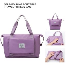 Duffel Bags Foldable Female Short Distance Portable Large Capacity Maternity Storage Travel Duffel Fitness Bag 231207