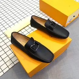 38model 2024 Loafers Men Casual Leather Shoes Slip On Spring Summer Black Brown Fashion Italian Trendy Luxury Designer Brand Loafer Shoes 38-46