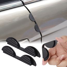 4x Auto Car Stickers Door Guard Edge Strip Anti-collision Protector Cover Black