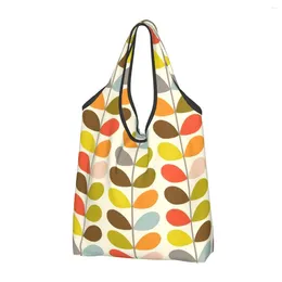 Shopping Bags Orla Kiely Grocery Durable Large Reusable Recycle Foldable Heavy Duty Flower Floral Tote Bag Washable With Pouch