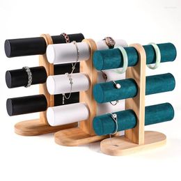 Jewellery Pouches 3 Layer Bracelet Chain Watch Bangle Display Holder Stand Headband Hairpin Organiser Rack For Women Storage Save Space