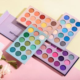 Eye Shadow Beauty Glazed Eyeshadow Palette Colourful Pallet Glitter Highlighter Shimmer Make Up Pigment Matte Pallete 231207