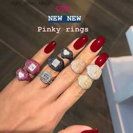 Solitaire Ring GODKI New Collection Trendy Heart AAA Cubic Zircon Stackable Chic Ring For Women Wedding DUBAI Bridal Statement Finger Ring 2019 YQ231207