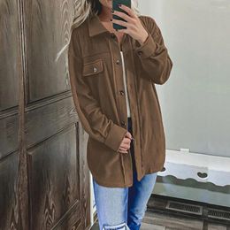 Women's Jackets Women Fashion Oversized Buttons Jacket Coat Vintage Long Sleeve Pockets Female Outerwear