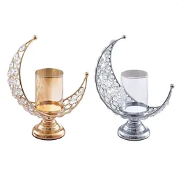Candle Holders Moon Shape Candlestick Holder Home Decor Table Centrepieces