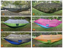 Mosquito Net Hammock Spring Autumn 260140cm Outdoor Parachute Cloth Field Camping Tent Garden Camping Swing Hanging Bed5907719