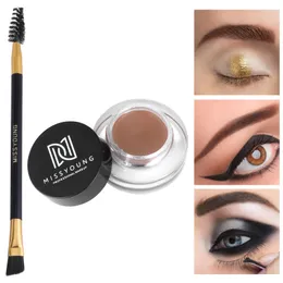 Eyebrow Cream Brow Brush Combo Set Waterproof Plastic Eyebrow Pencil Gel Natural Long Lasting