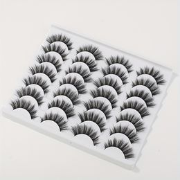 14 Pairs Wispy Cat Eye False Eyelashes - Natural Faux Mink Lashes With Light Volume And Short Length - Multipack For A Natural And Elegant Look