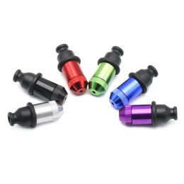 Rubber Metal Nipple Snuff Pipe 54mm Length 2 Stylel Durable Mouth Multiple Colours For Tobacco Dry Herb Smoking Accessories Wholesale 12 LL