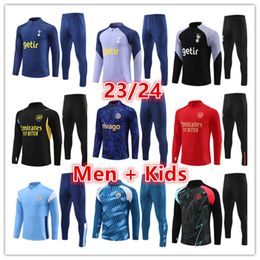 2023 2024 spurs soccer tracksuit training suit set 22 23 24 DELE SON Soccer Jerseys HAM BALE KANE HOJBJERG BERGWIJN men kids kit Long sleeve football tracksuits chanda