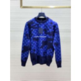 Men's designer sweater retro classic fashion cardigan sweater men's sweater letter embroidered round neck long sleeved knitted sweater