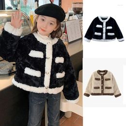 Jackets Thick Jacket Winter Clothes 2023 Fashion Little Girls Coat Warm Outwear For Clothing