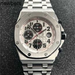 Men Audemar Pigue Watch Aebby Royal Large Dial Oak Mens quartz Movement Wristwatch Swiss Made Offshore Time Code 42mm Panda WN-OX8E2TKV