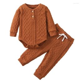 Clothing Sets Toddler Baby Boy Girl Clothes Long Sleeve Hoodie Sweatshirt Top Pants Set Romper Outfit Fall Spring Pullover