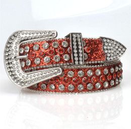 Fashion Belts for Women Designer Mens rhinestone belt with bling rhinestones as gift171q3273075