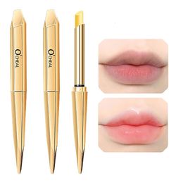 Lip Plumper 3 Pcs Gold Moisture Balm Long Lasting Moisturising Temperature Change Lipstick Anti Ageing Repair Lips Mask OCHEAL Makeup 231207