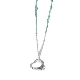 Collana Ism T Boutique Regalo di San Valentino Collana in argento sterling a forma di cuore Gioielli in edizione