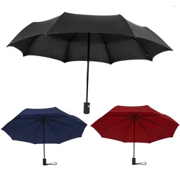 Umbrellas Fully Automatic Folding Umbrella Windproof 8 Ribs Foldable Small Portable For Sun Or Rain Days