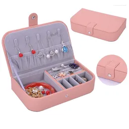 Jewelry Pouches 1PC Organizer Display Portable Travel Case Waterproof Leather Earring Necklace Ring Bracelet Storage Packing Box