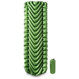 Outdoor Pads Static V-shape Camping Inflatable Sleeping Pad Outdoor Portable Ultralight Sleeping Mat Fit for Backpacking Hiking Air Mattress 231206