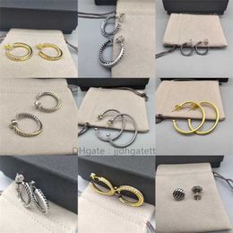 Earrings Gold Designer Jewellery Woman Earring Luxury Bijoux Free Fashion Shipping Hook Twisted Wire Buckle in Sterling Silver with 14k Yellow Plated