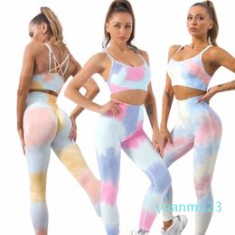 Lemon Align Women Set Seamless Workout Yoga Sportswear Gym Clothing Fitness Sleeveless Crop Top High Waist Leggings