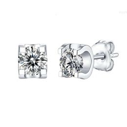 Fashion Jewelry 925 Siver Ring Sterling Sliver Earring Moissanite Diamond Stud Earrings for Women