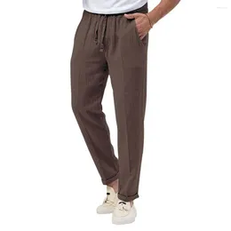 Men's Pants Ergonomic Design Men Trousers Breathable Fitness Autumn Jogging Comfortable Elastic Waist
