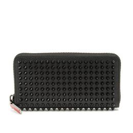 Top New Men Women Genuine leather Rivets Purse Studded Wallets Zipper Clutch Candy Color Punk Purse275P