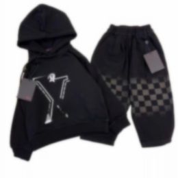 2023 New fashion sportswear Fashion children's Boys girls clothing set Spring and fall Sportswear Children students Hip Hop street clothing Wool children i12