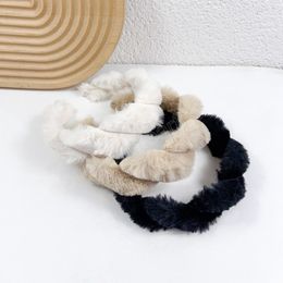 Winter Faux Fur Braid Twisted Hairband Headband Adult Hair Accessories Women Hair Jewley