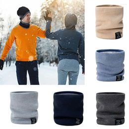 Scarves Unisex Thickening Windproof Warm Neck Cover Fleece Scarf Ski Motorcycle Thermal Warmer Snood Cowl Tube