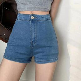 Women's Shorts Rimocy High Waist Denim Super Women 2023 Summer Stretch Slim Woman Korean Fashion Bodycon Short Pants Female