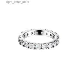 Solitaire Ring Christmas Sparkling Row Eternity Ring Authentic 925 Sterling Silver Jewellery Ring For Woman Silver Rings For Jewellery Making YQ231207