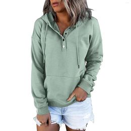 Women's Hoodies Pullover Fashion Long Sleeve Daily Women Hoodie Loose Fit Solid Autumn Winter Office Pocket Drawstring Gift Sports Soft