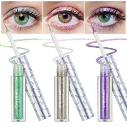 Eye Shadow/Liner Combination CHARMACY 3pc/set Glitter Liquid Eyeliner Waterproof Long Lasting Shiny High Gloss Eyeliner Pen Set Brighten Eye Makeup Cosmetic 231207