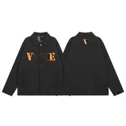 Men's Jackets Designer Jacket Women's With Orange Letter Pattern On The Back Outdoor Sports Warm Coat Thermosetting Ink Print