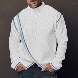 Men's Sweaters Knit Sweater Men Oversized Pull Homme Male Knitted Pullover Jumper Casual Streetwear Mock Neck