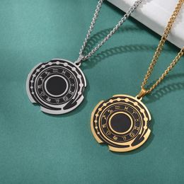 Pendant Necklaces LIKGREAT Classic 12 Constellations Game Ornament Metal Necklace Accessories Unisex Vintage Men's Jewellery Gifts