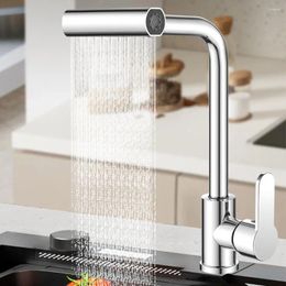 Kitchen Faucets And Cold Faucet Waterfall Sprayer 360° Rotating Basin Four-speed Mode Sink