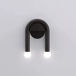 Wall Lamp Modern U-shaped Creative Indoor Simple Industrial Style Stair Light LED Atmosphere For Parlour Bedroom