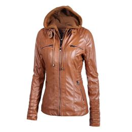 Women's Jackets Winter Faux Leather Jacket Women Casual Basic Coats 2023 Ladies Waterproof Windproof Female Ropa de Mujer 231206