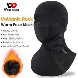 Cycling Caps Masks WEST BIKING Warm Mask Autumn Winter Windproof Dustproof Full Face Mask Breathable Cycling Running Fishing Cap Bike Helmet Liner 231207