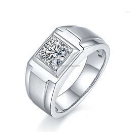 Supplier Jewellery Design 1ct Vvs Silver White Gold Men Women Moissanite Ring Customised Wedding Engagement